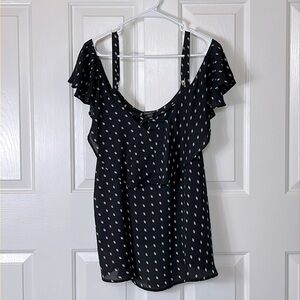 Torrid Gauze Cold Shoulder Top, size 1x, light material